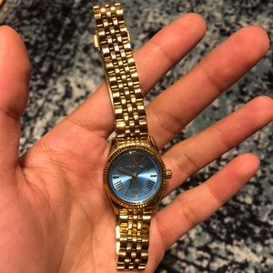 Michael Kors women’s watch (blue and gold)